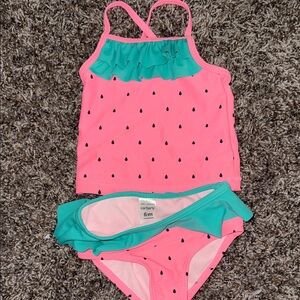 Carter's Watermelon-Inspired Pink and Teal Bikini